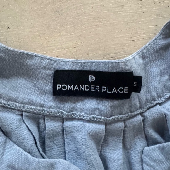 Tuckernuck Pomander Place Dress Finley Flutter Sleeve Mini in Slate Blue - Picture 6 of 8